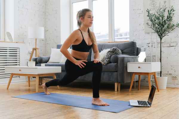 Woman exercising confidently after femiwand treatment Walton-on-Thames